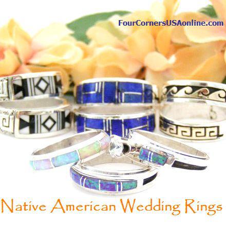 Native American Wedding Engagement Bridal Rings Four Corners USA OnLine Collection