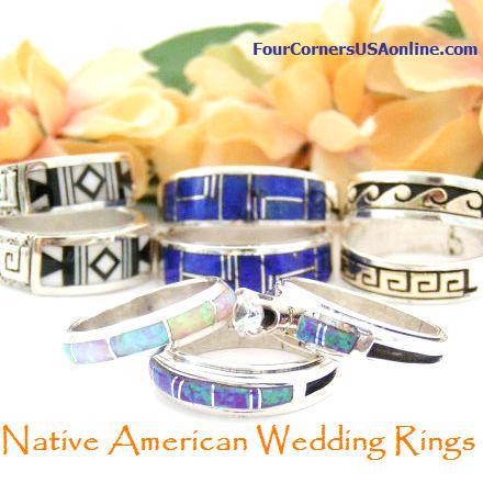 Native American Wedding Engagement Bridal Rings Four Corners USA OnLine Collection