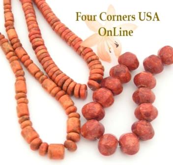 Apple Coral Designer Bead Strands Four Corners USA OnLine Southwest Jewelry Making Supplies