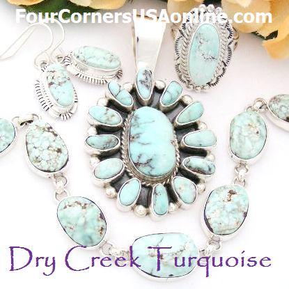 Four Corners USA Native American Dry Creek Turquoise Jewelry Collection Four Corners USA OnLine