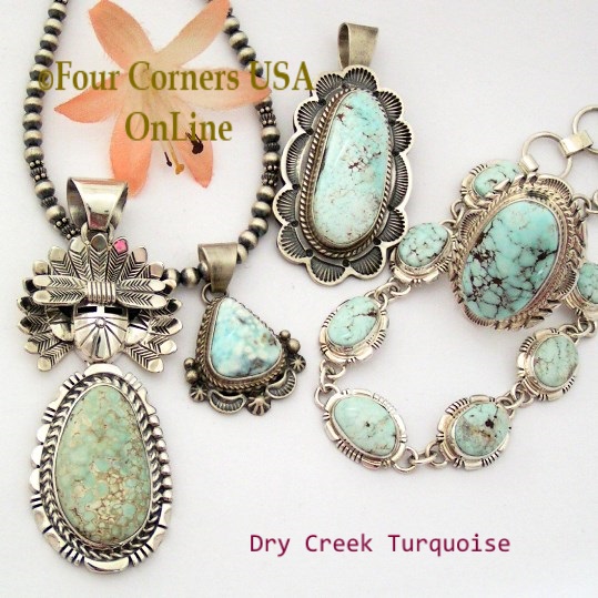 Dry Creek Turquoise at Four Corners USA OnLine Native American Jewelry