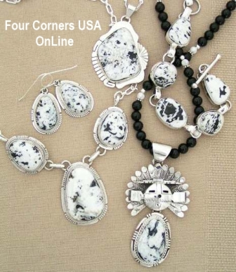 White Buffalo Turquoise Four Corners USA OnLine Native American Jewelry Collection